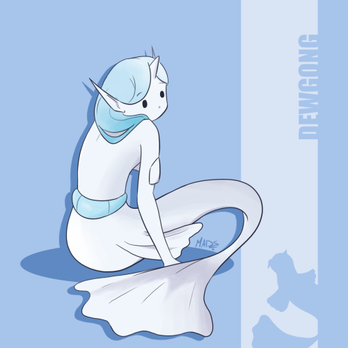 The mermaid for MerMay day 2 is Dewgong! I really love how she turned out.