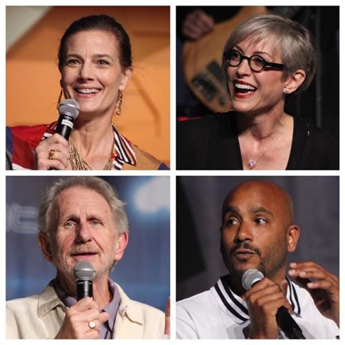 autekillah:DS9 cast at #stlv Terry Farrell, Nana Visitor, Rene Auberhonois & Cirroc Lofton by st