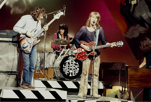 Ten Years After on BBC TV, ca. 1969Leo Lyons, Ric Lee, Alvin Lee and Chick Churchill