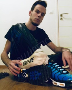 Gay foot, sock, spit