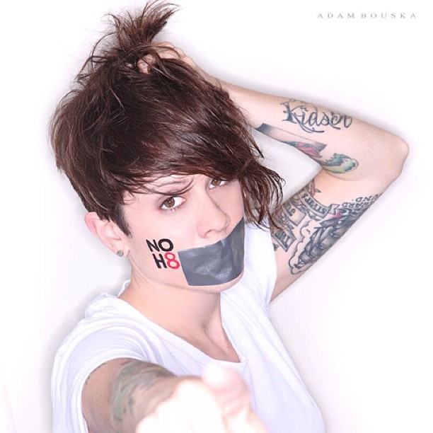 teganandsara:  My solo shot from our shoot with @NOH8Campaign! #NOH8 