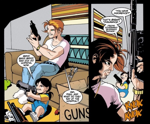 ROY HARPER! I dont care if those guns are unloaded!