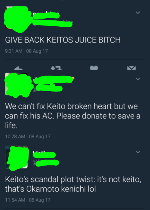 I know Keito&rsquo;s recent scandal isn&rsquo;t a laughing matter, but this hilarious tweets by fans