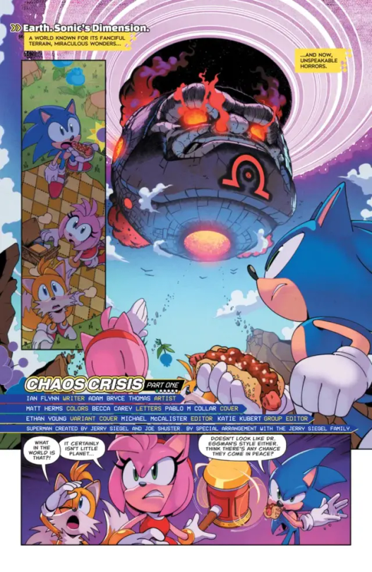 DC X Sonic The Hedgehog #1 Further Preview Pages