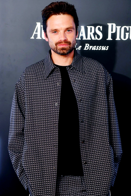  Sebastian Stan attends the 50th Anniversary of Royal Oak hosted by Audemars Piguet on May 18, 2022 