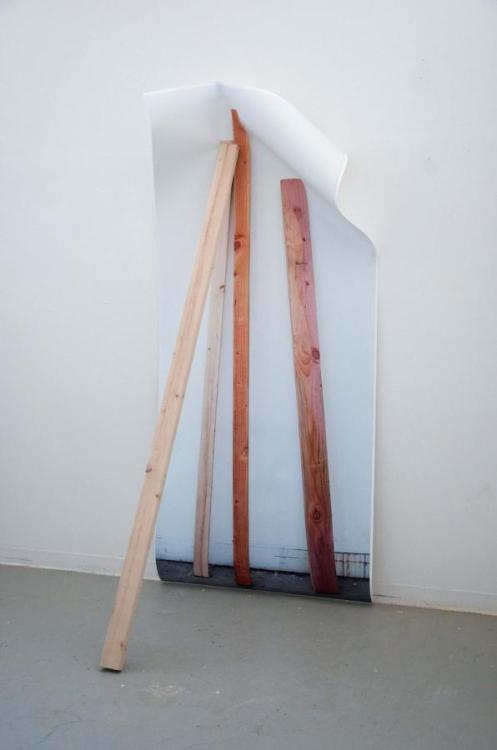 museumuesum:  Ashley Carter  Try Harder,  2012 2 x 4, digital print, 8’h x 4’w x 3’d  