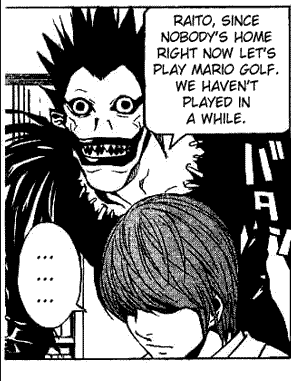 notakxller:Things to never forget: It’s canon that Light and Ryuk play Mario Golf togetherNow I need