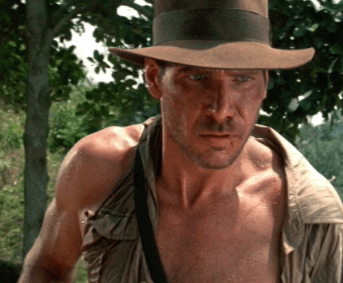 Sitting here watching Indiana Jones and realizing that when I watched this movie for the first time, which was probably when I was like eight or something, I had no idea that it was happening, but all my sexual preferences were formed. Indy is an older,