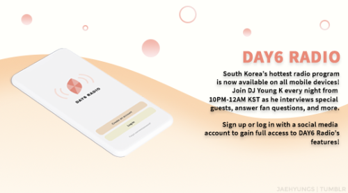 jaehyungs:day6 radio app mockup