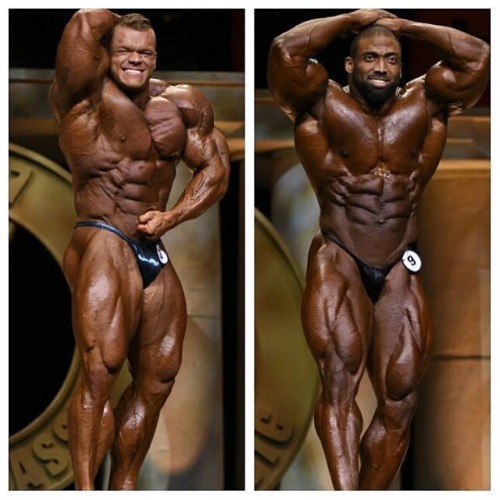 Dallas McCarver & Cedric McMillian - Side by side comparison of the 2nd & 1st place winners (respectively) of the 2017 Arnold Pro.