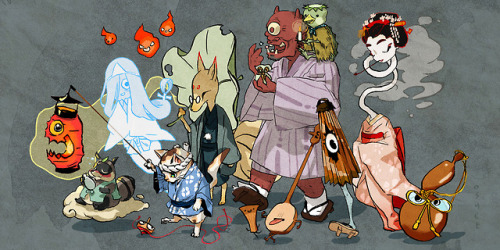 oshetart:Youkai Parade