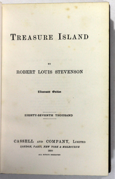 michaelmoonsbookshop: michaelmoonsbookshop: Treasure Island Robert Louis Stevenson 1899 Illustrated 