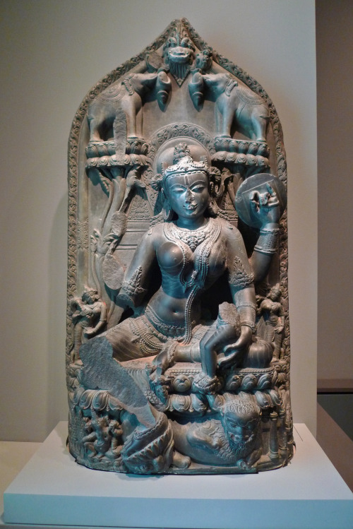 Sculpture of the Hindu goddess Parvati.  Artist unknown; 11th century.  Now in the Asian Art Museum 