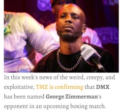 revengeofthelostboys:  crownprince81:  headturnmeon:  ramuneking:  noknuckles:  posthetero:  cjspiller:  almightyicy:  y’all see this?  No fucking way  DMX was quoted: “I am going to beat the living fuck out him. I am breaking every rule in boxing