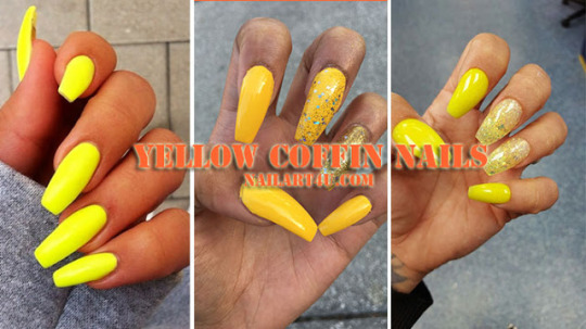 24pcs Coffin Fake Nails Detachable Yellow Gradient Flower Decal Ballet –  comebackshopp