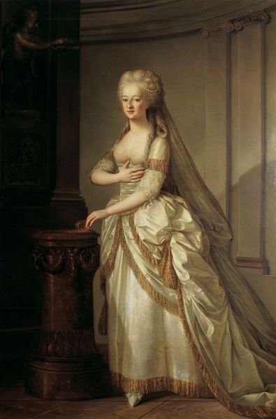 Princess Maria Josepha Hermenegilde of Liechtenstein by Johann Georg Weikert ,1784