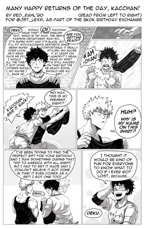 BKDK Comic: Many Happy Returns of the Day, Kacchan!  Recently got into BNHA/MHA and fell in love wit