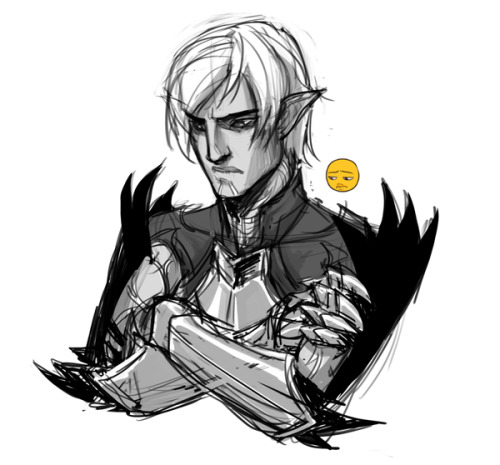 kingsdarga: starts da2 and predictably falls for broody white haired anime elf from arlymone’s emoj