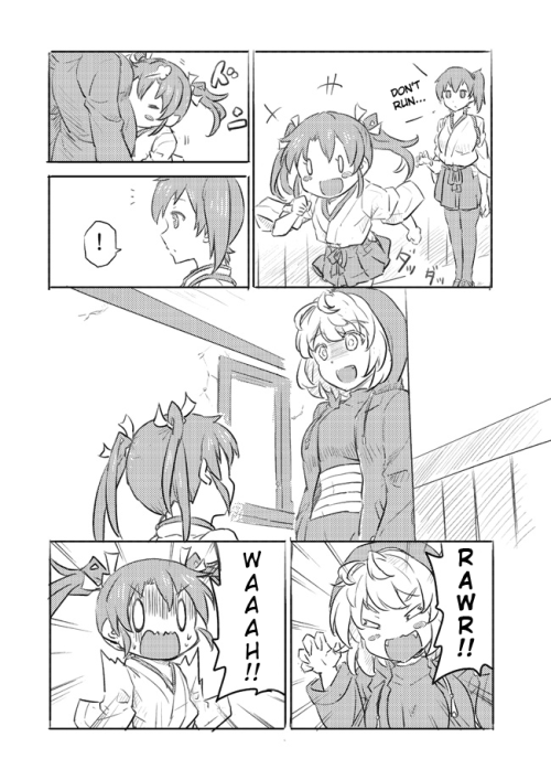 kancollegirls:  Re-class is cute, she really is. Level 1 Zuikaku episode 8 by artist sakimiya (@sakimiya_Hsu) Typeset by me. Translation from danbooru created by Kyrozen, firechikara, Paracite, B016. Others: 1 2 3 4 5 6 7 8 