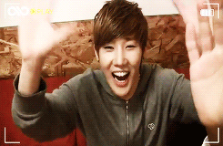 taenggyu:  Sunggyu acting cute 