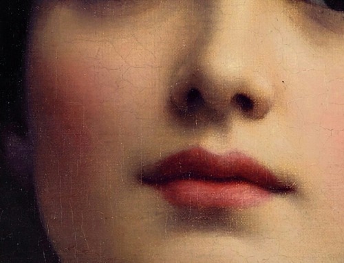 Detail (set #2) of John William Godward’s Contemplation (1903)