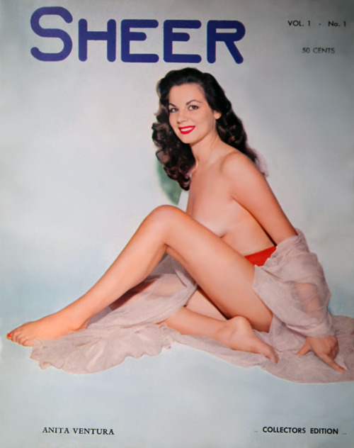 Porn photo Anita Ventura graces the cover of ‘SHEER’