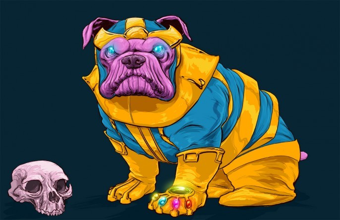 geek-art:  #geekart Dogs of the Marvel Universe by Josh Lynch. Hell ! Why not ? More