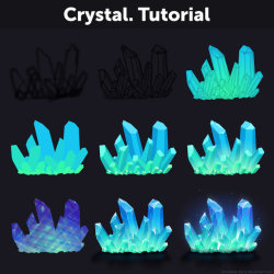 drawingden: Crystal. Tutorial by Anastasia-berry