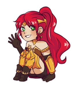 lilnib-art:  Pyrrha Charm!!! 😊😊😊