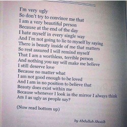 Something for all those who look in the mirror