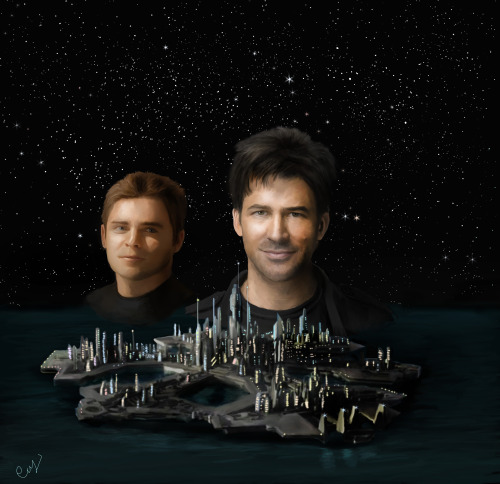 Sheppard and Lorne romantic picture. I’m not really a fan of Sheppard/Lorne fan fiction but I apprec