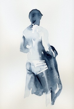 balcombe:  ‘Beach towel’ watercolour on paper 