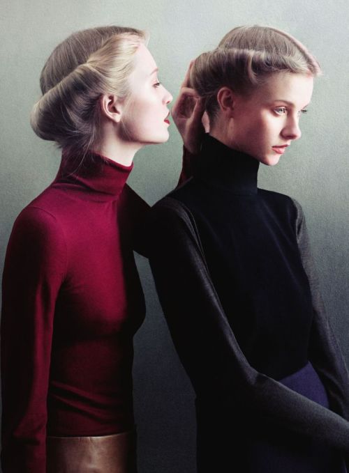 aantwerp:  Maud Welzen and Kamila Filipcikova in The Sealed Room by Julia Hetta for Rodeo 