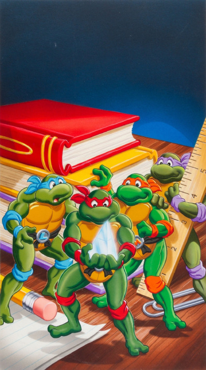 cinematicwasteland:Teenage Mutant Ninja Turtles VHS Artwork, by Greg Martin.