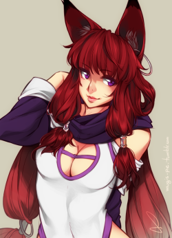mugis-pie:  New WaifuRewards done for patrons this month. This time is Kasai for FoxofTwilight.// my Patreon