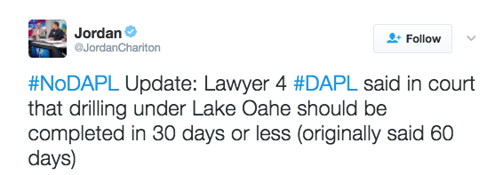 refinery29:  Judge rules against DAPL protestors’ request for an emergency order