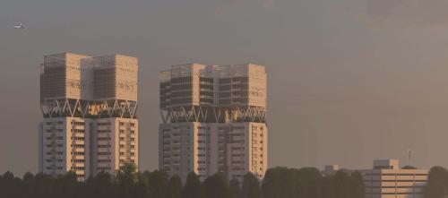 evilbuildingsblog:  I designed this building for my academic design project (pursuing B.S. in Architecture), is the Building ‘Evil’ enough? Note- The site was in Kolkata, India where it looks just as foggy in the early morning as shown in the CGI.