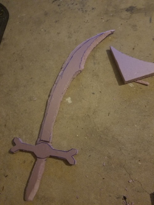 Molly progress I haven’t posted yet! Working on the swords is so fun! - swords and horns are i