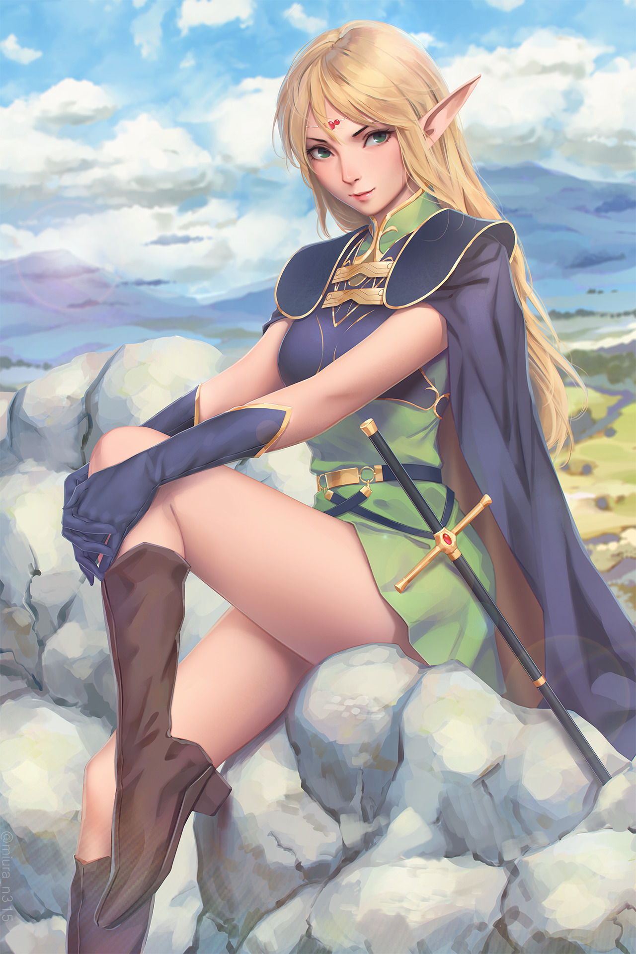 rarts:Elf girl Deedlit: Record of Lodoss War digital art    [Artist: Miura-n315]