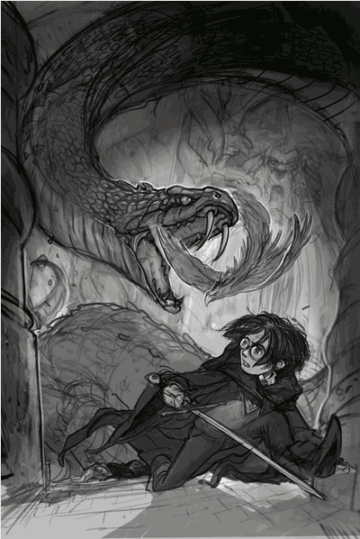 theultimatecreampuff:Jonny Duddle illustrating Harry Potter during the Harry Potter