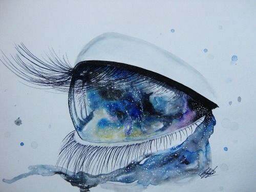 TheDreamStore aka Cloud Farrington (Canada) - Tears Of The Universe, 2014  Paintings: Watercolors, B