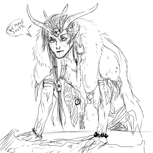 tiagobond:shooting the shit with my home girl Llanval, drawing some Eidolon!Loki. yeahhh. I can&rsqu