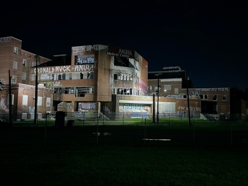 The Ruins Of Lindy Boggs Medical Center (formerly Old Mercy Hospital) At Night, March 2024.