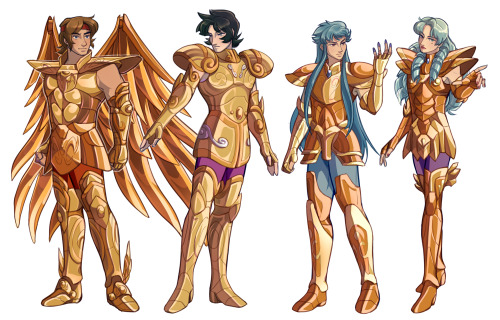 So! Like, around last year, I made my first saint seiya fanart and it was a height chart of the gold