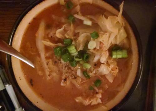 Soup is one of my favorite foods. First time making Beachu Gook. (A delicious cabbage soup w Doenjan