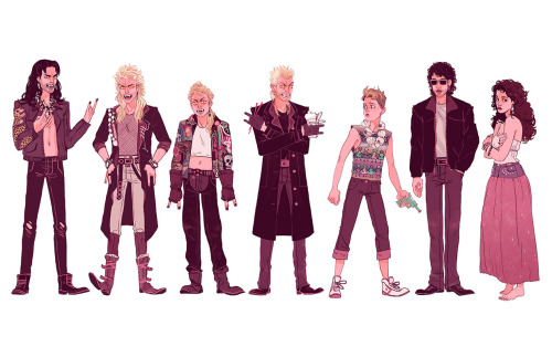 digamelon:The Lost Boys Line-Up by Sara Kipin / TumblrSleep All Day. Party All Night.Never Grow Old.