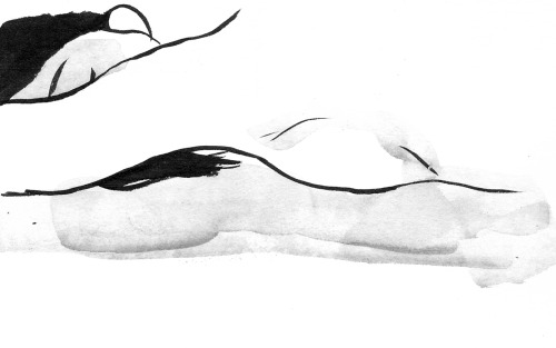 mariondubois:Les belles endormies, 2013 Illustration of a book written by Yasunari Kawabata Disegni 