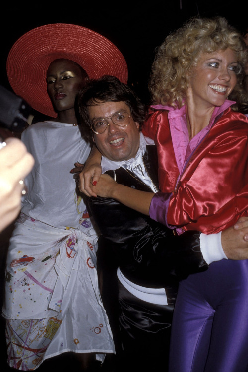 balsanja:Grease opening party at Studio 54 Olivia Newton-John, Allan Carr, Elton John, Grace Jones