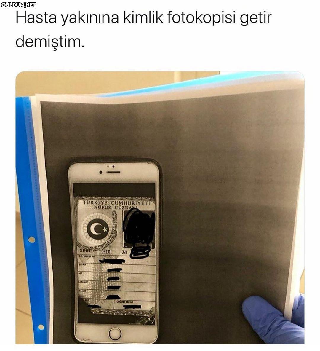 Hasta yakınina kimlik...