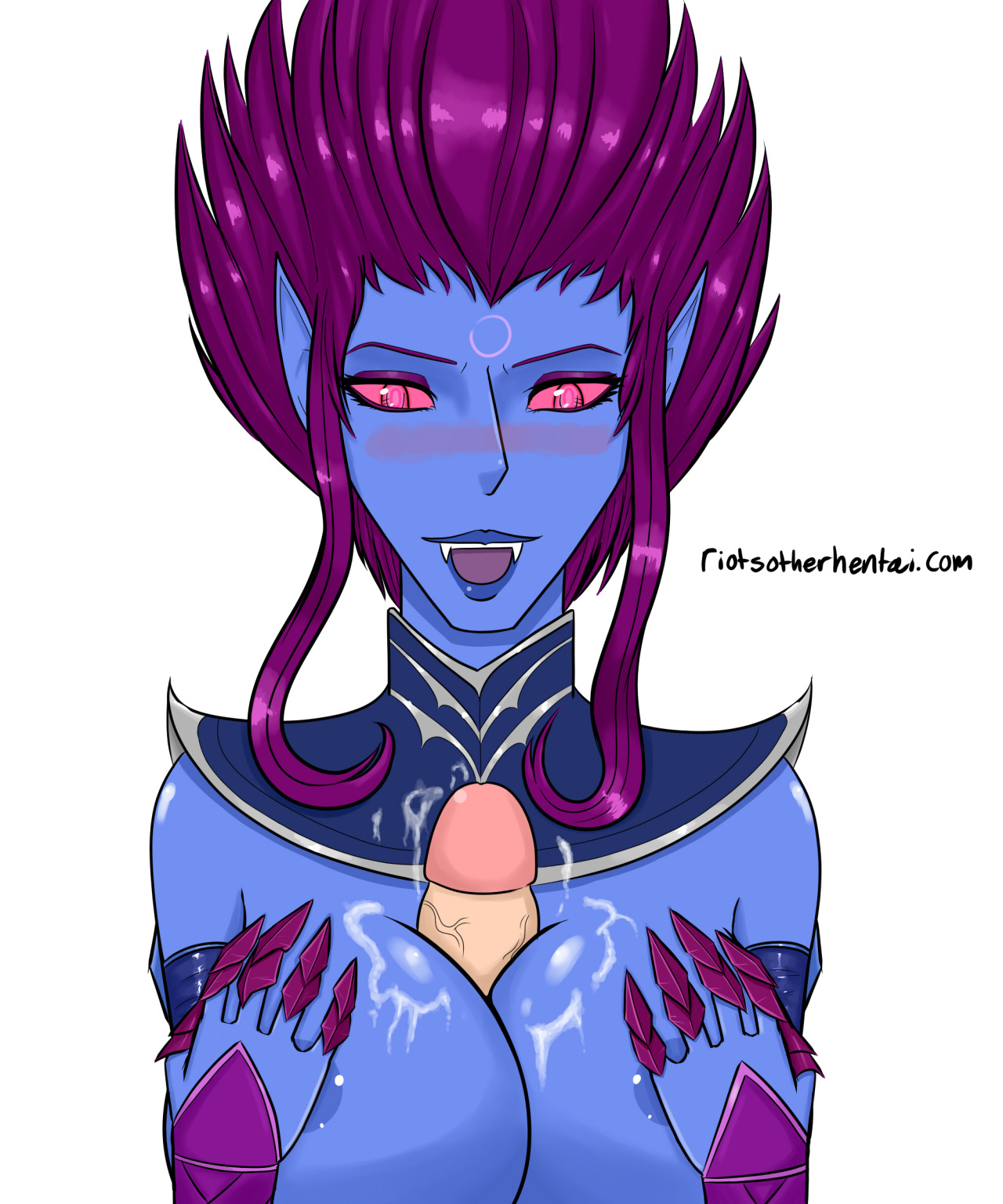 riotsotherhentai:  A commission for @enkidu44! Evelynn of League of Legends giving